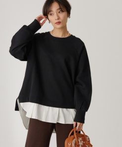 AMERICAN HOLIC 「AMERICAN HOLIC」 スウェットカットソー L ブラック レディース