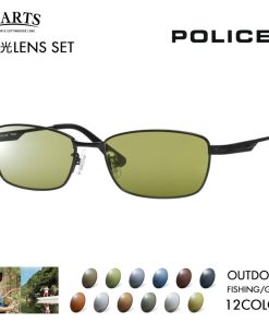 POLICE ポリス メガネフレーム サングラス アーツ偏光レンズセット VPLM43J 0530 55 RARTS アウトドア 釣り 近赤外線 メタル チタン